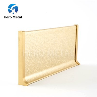 gold color skirting board